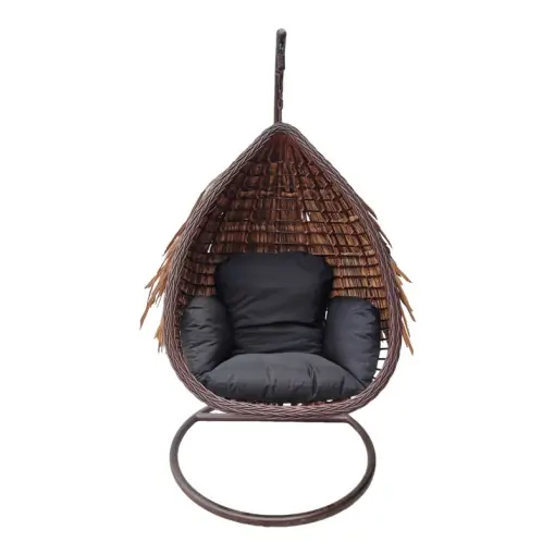 Balansoar de Gradina Model Varur, Maro/Negru, 120x105x195 cm Cel mai vândut