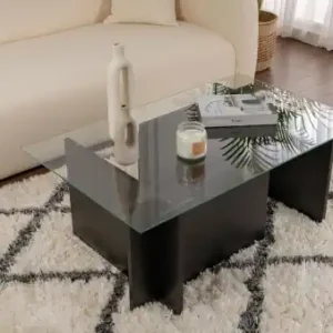 Masuta de cafea Model Vetrino, Lemn negru Preț redus