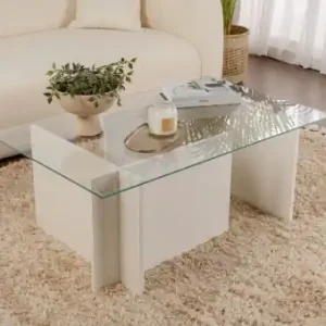 Reducere de preț Masuta de cafea Model Vetrino, Lemn alb