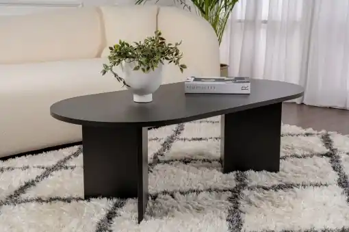 Masuta de cafea Model Sable, Lemn negru Cumpărături sigure