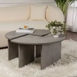 Ofertă Masuta de cafea Model Moira, Gri Ciment