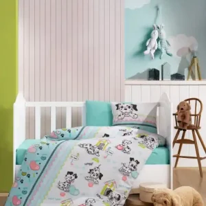 Super ofertă Lenjerie patut bebe Model Dalmaçyalı v2 Mint