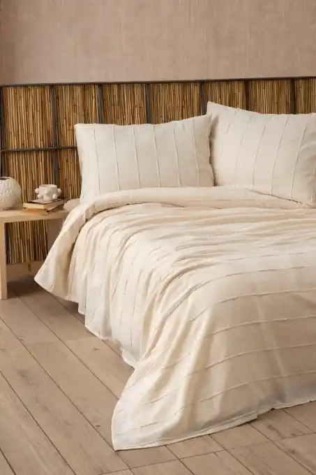 Ultima șansă Set Cuvertura Pique Model Sedef Natural