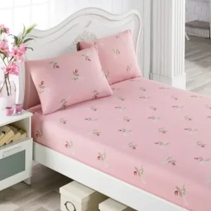 Cumpără acum Cearsaf cu elastic si fete de perna Model Alanur Pink