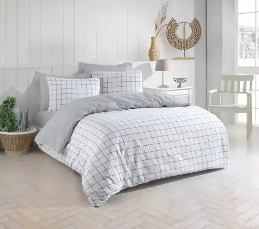 Calitate înaltă Lenjerie de pat dublu Model Artus Grey