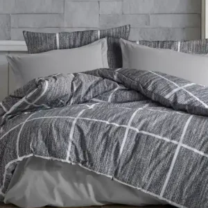 Preferatul clienților Lenjerie de pat dublu Model Rian Grey