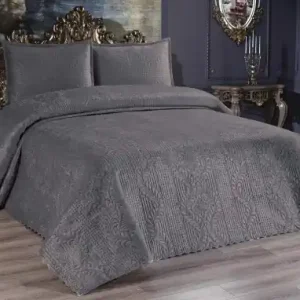 Set Cuvertura Pat Dublu Model Velica Anthracite Comandă acum