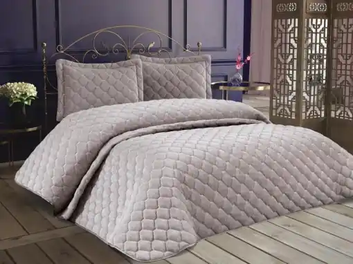 Set Cuvertura Pat Dublu Model Lima Grey Comandă acum