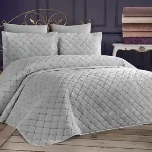 Plată sigură Set Cuvertura Pat Dublu Model Dessert Grey