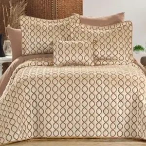 Reducere de preț Set Cuvertura Pat Dublu Model Brillance Stone