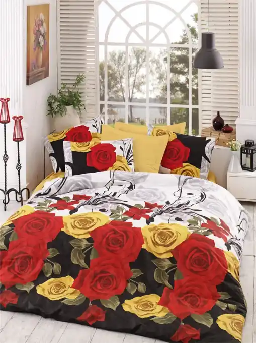 Ultima șansă Lenjerie de pat 1 Persoana Model Bionca Perla Yellow