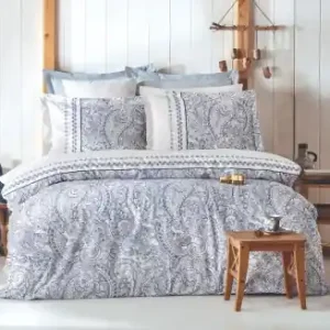 Doar azi Lenjerie de pat 1 Persoana Model Paisley Blue