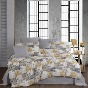 Reduceri Lenjerie de pat 1 Persoana Model Serra Grey
