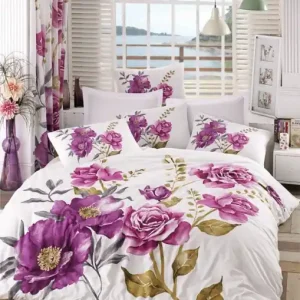 Disponibil imediat Lenjerie de pat dublu Model Celina Pink