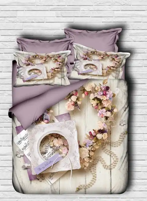 Lenjerie de pat 1 Persoana Model 129 Retur gratuit