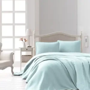 Set Cuvertura Pique Model Liv Mint Ofertă