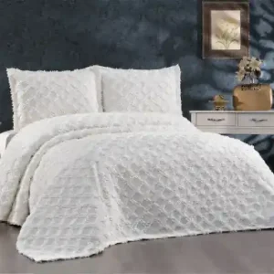 Set Cuvertura Pat Dublu Model Harem Cream Ieftin