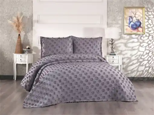 Set Cuvertura Pat Dublu Model Hayal Anthracite Ultima șansă