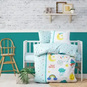 Lenjerie patut bebe Model Tatlı Rüyalar Mint Reducere