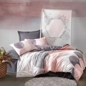 Vezi acum Lenjerie de pat 1 Persoana Model Leron Grey