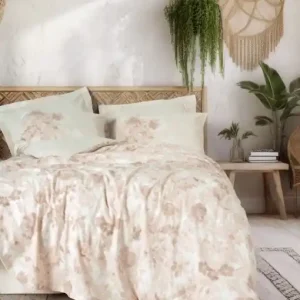 Retur gratuit Lenjerie de pat dublu Model Vestige Beige