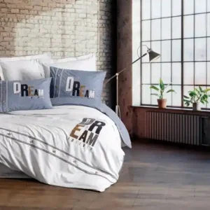Lenjerie de pat 1 Persoana Model Forever Grey Vezi acum
