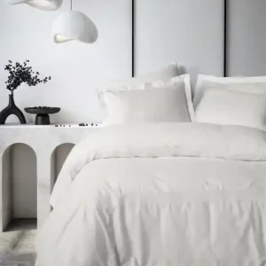 Bestseller Lenjerie de pat dublu, Bumbac 100% Satinat Model Galant White