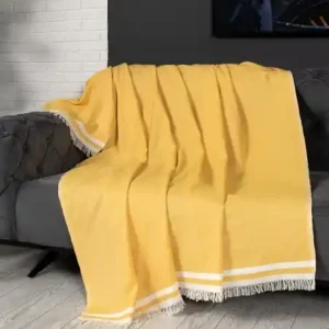 Cuvertura pentru Canapea Model Alinda Mustard (170 x 230) Ieftin