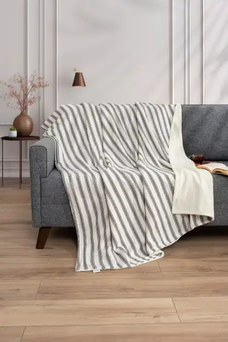 Patura pentru Pat 1 Persoana Model Soren Wellsoft Black Ofertă de sezon
