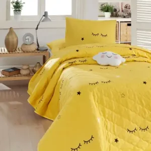 Set Cuvertura de pat dublu Model Dide Yellow Comandă acum