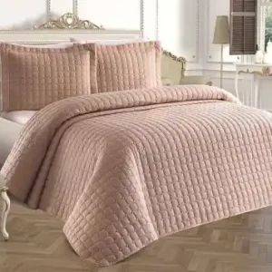 Set Cuvertura Pat Dublu Model Estiva Cappucino Nu rata