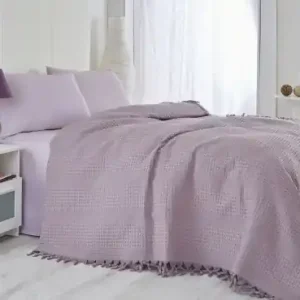 Livrare rapidă Cuvertura Pled pentru pat dublu Model 118 Purple