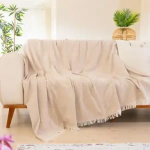 Cel mai vândut Cuvertura pentru Canapea Model Woven Cozy Beige