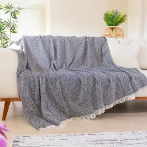 Cuvertura pentru Canapea Model Woven Cozy Black Preț mic