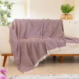 Cuvertura pentru Canapea Model Woven Cozy Claret Red Cumpără online