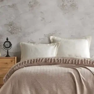 Ultima șansă Cuvertura Pled pentru pat dublu Model Berlino Beige