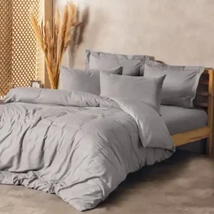 Lenjerie de pat dublu Model Plaid Grey Cumpără acum