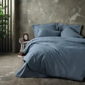 Lenjerie de pat dublu Model Plain Anthracite Reducere