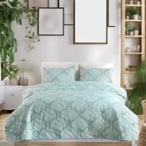 Bestseller Set Cuvertura Pat Dublu Model Post Water Green