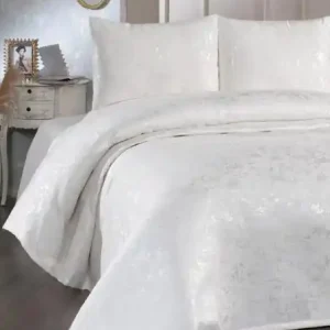 Set Cuvertura Pat Dublu Model Slayka Cream Nu rata