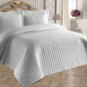 Doar azi Set Cuvertura Pat Dublu Model Estiva Grey