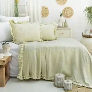 Set Cuvertura Pique Model Martha Green Discount