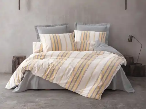 Ultima șansă Lenjerie de pat dublu Model Tribus Yellow