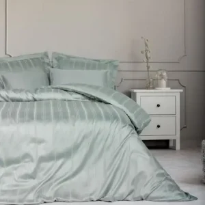 Ieftin Lenjerie de pat dublu, Bambus Model Bamboo Stripe Mint