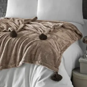 Reducere Patura pentru Pat Dublu Model Puffy 160 Camel