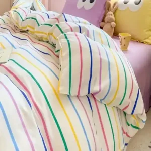 Preferatul clienților Lenjerie de pat 1 Persoana Model Funny Yellow, Lilac