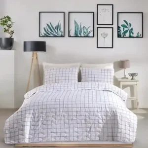 Set Cuvertura Pat Dublu Model Artus Grey Preferatul clienților
