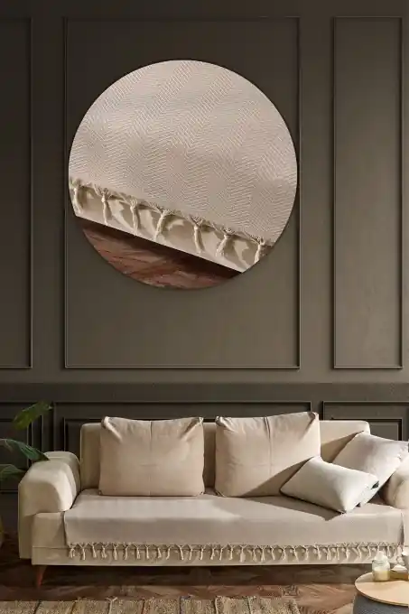 Cuvertura pentru Canapea Model Asya Beige Super ofertă