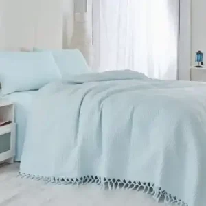 Cumpără acum Cuvertura Pled pentru pat dublu Model Light Blue