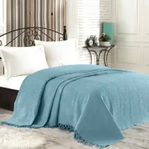 Mai ieftin Cuvertura Pled pentru pat dublu Model Peacook Petrol Green